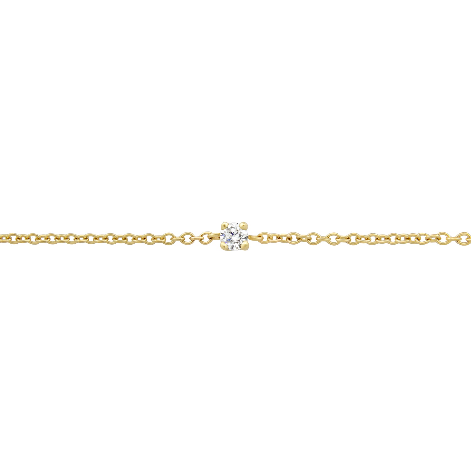 BONDED DIAMOND-SET CABLE CHAIN, 9k Yellow Gold