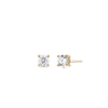 Coeur Solitaire Diamond Earrings. 9k Yellow Gold - MONARC CONCIERGE