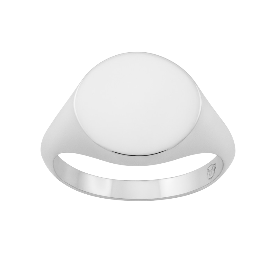 Tondo Signet Ring, Sterling Silver – Monarc Jewellery