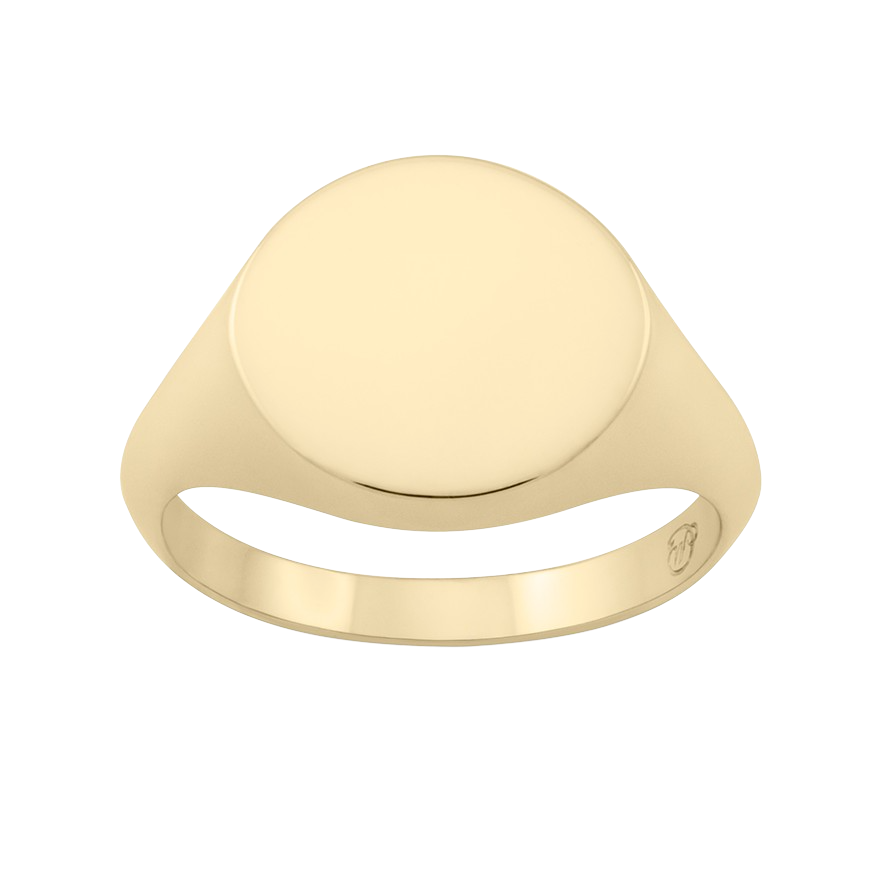 Tondo Signet Ring. 9k Yellow Gold