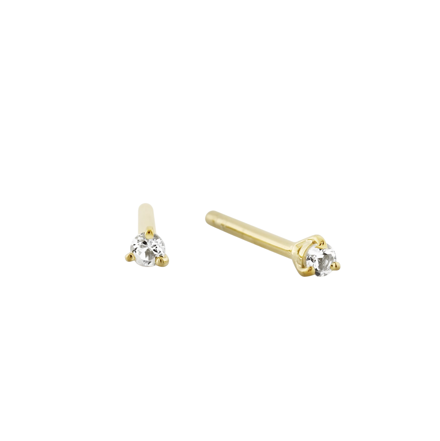Signature Topaz Studs. Gold Vermeil.