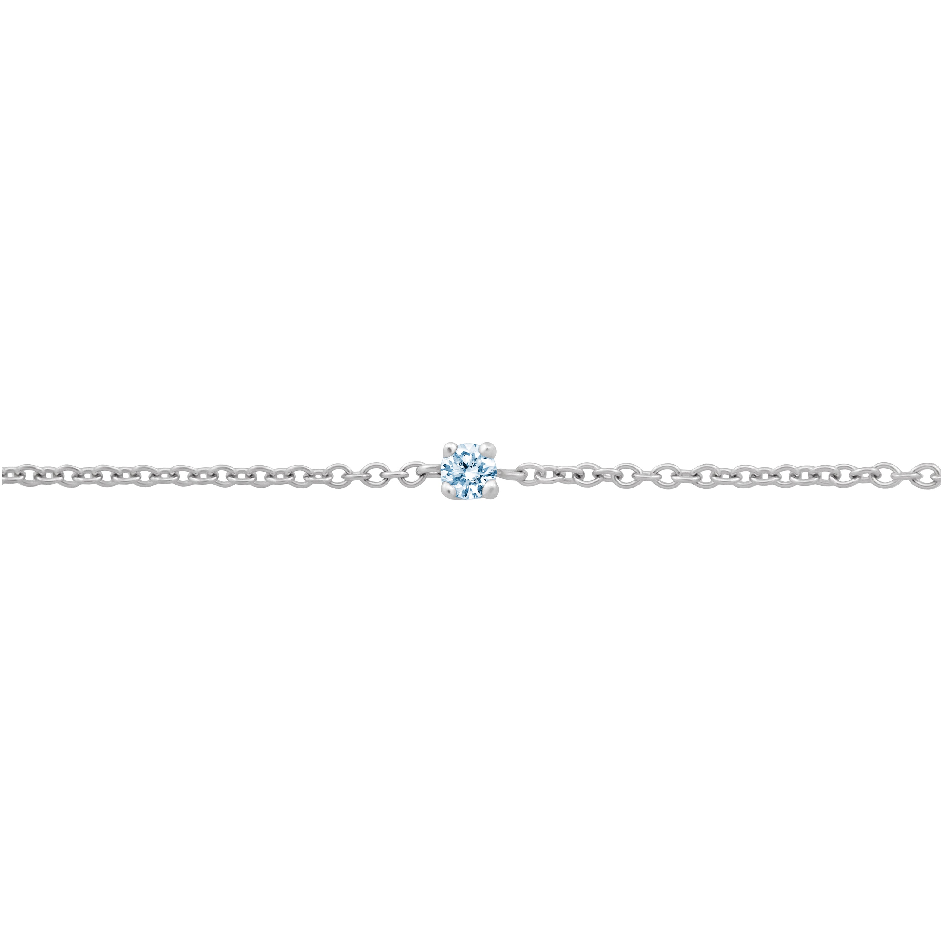 BONDED BLUE DIAMOND-SET CABLE CHAIN, 9k White Gold - Monarc Jewellery