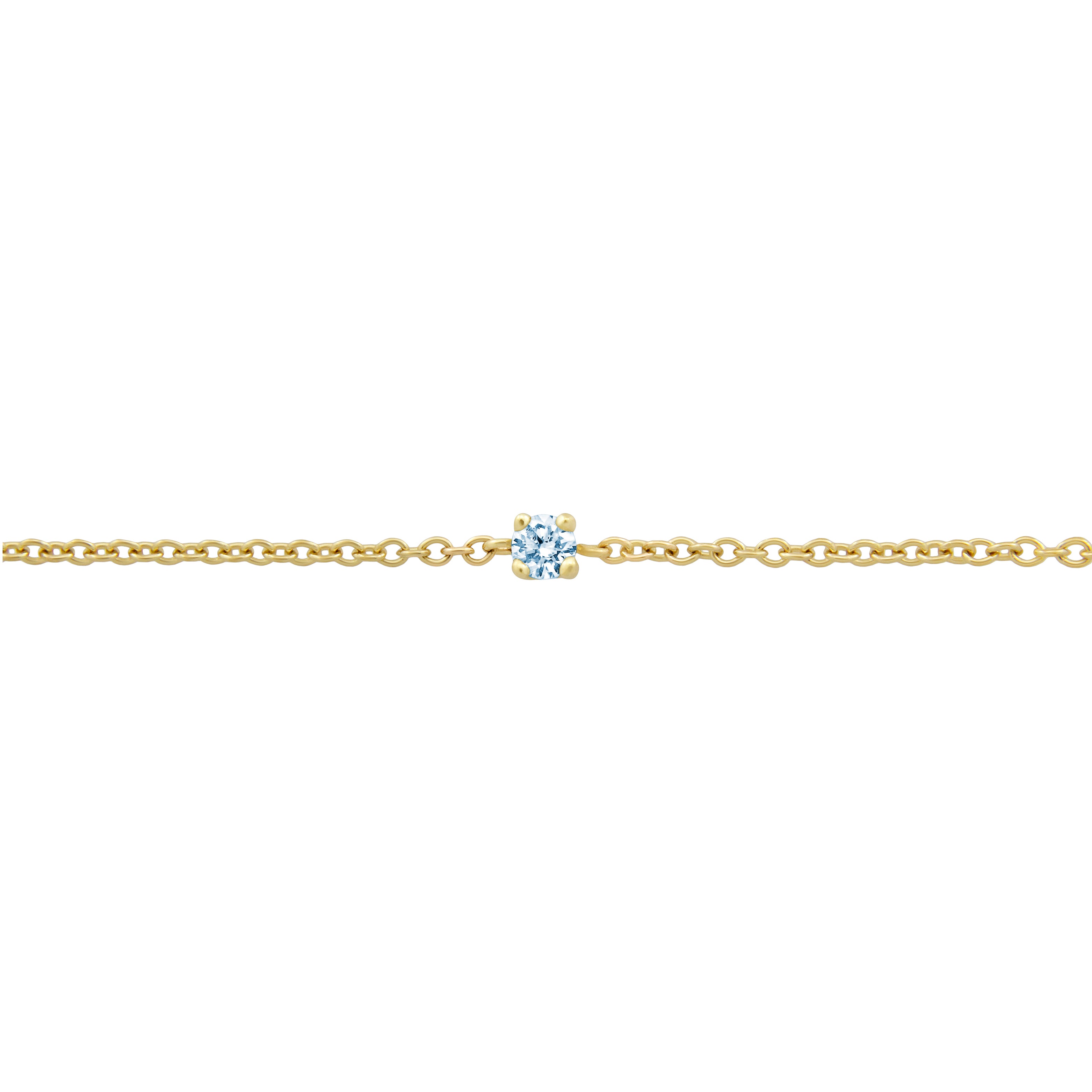 BONDED BLUE DIAMOND-SET CABLE CHAIN, 9k Yellow Gold - Monarc Jewellery