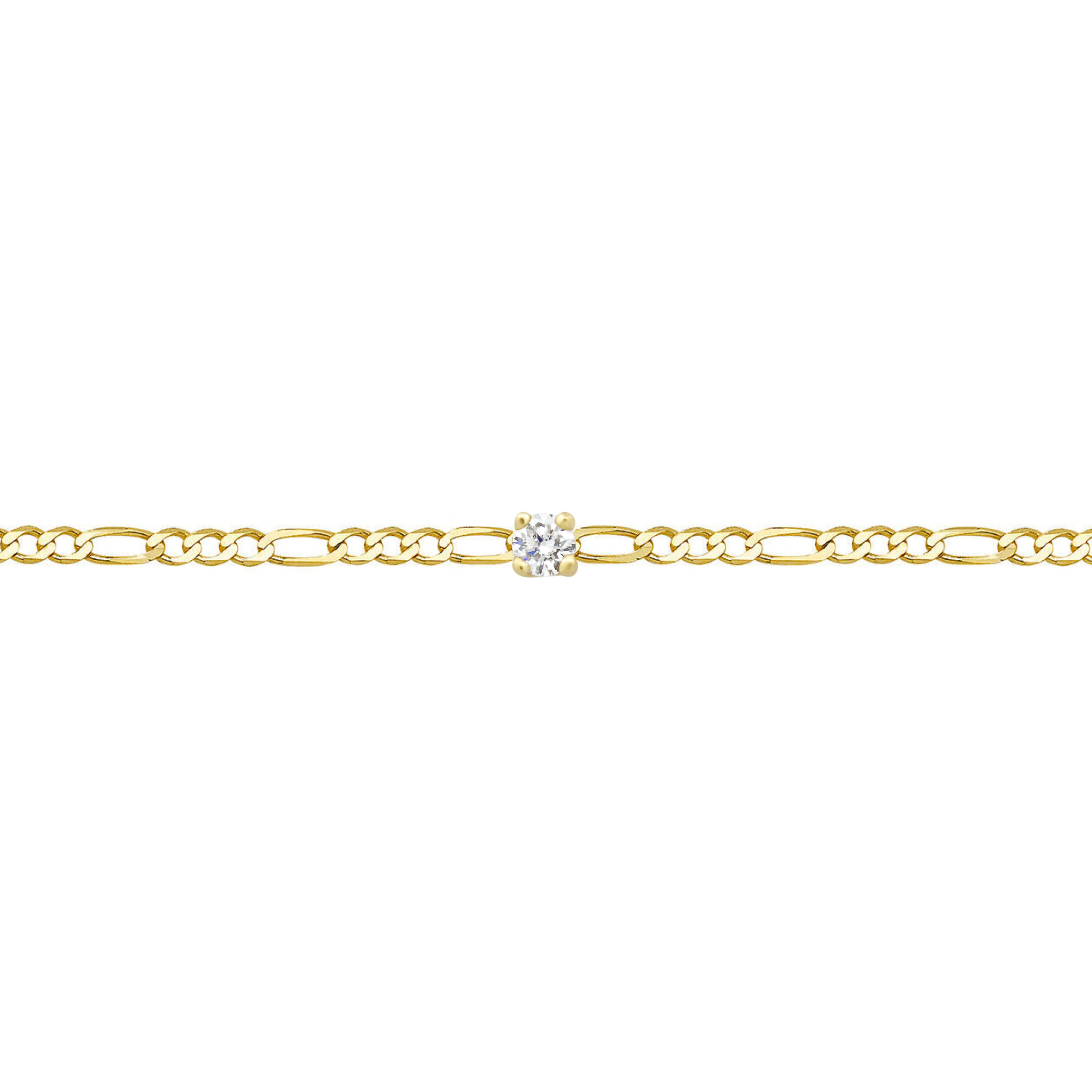 BONDED DIAMOND-SET SEVILLE CHAIN, 9k Yellow Gold - Monarc Jewellery