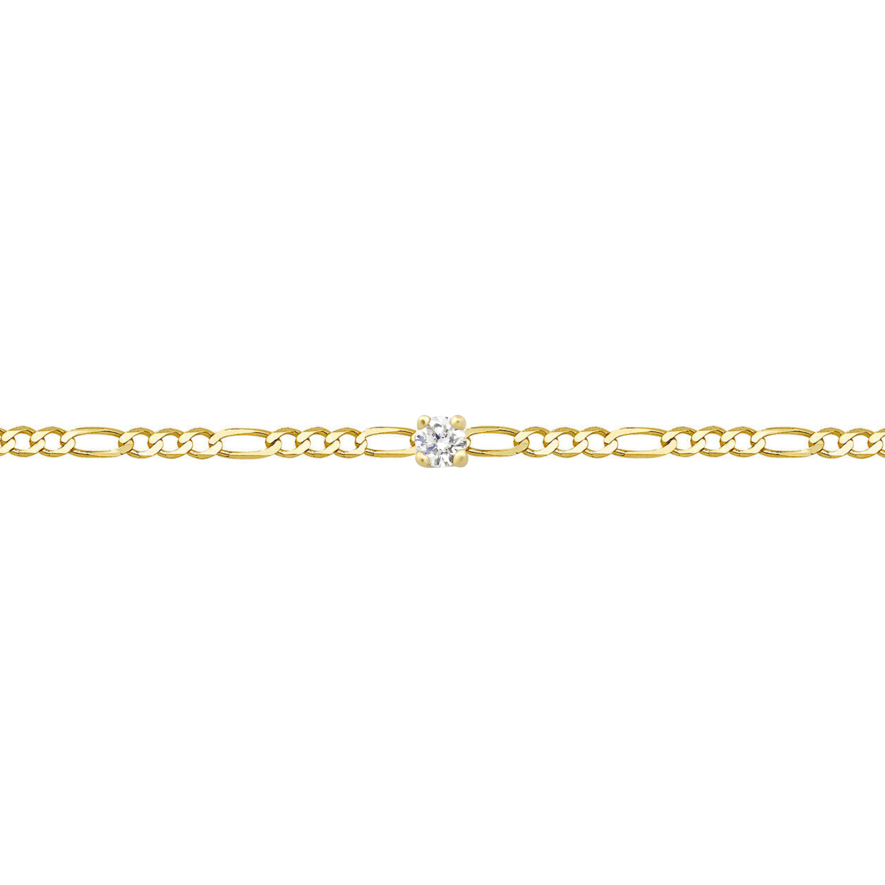 BONDED DIAMOND-SET SEVILLE CHAIN, 9k Yellow Gold