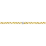 BONDED DIAMOND-SET SEVILLE CHAIN, 9k Yellow Gold