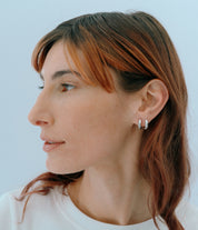 The Anita Huggie Hoop. Sterling Silver - Monarc Jewellery