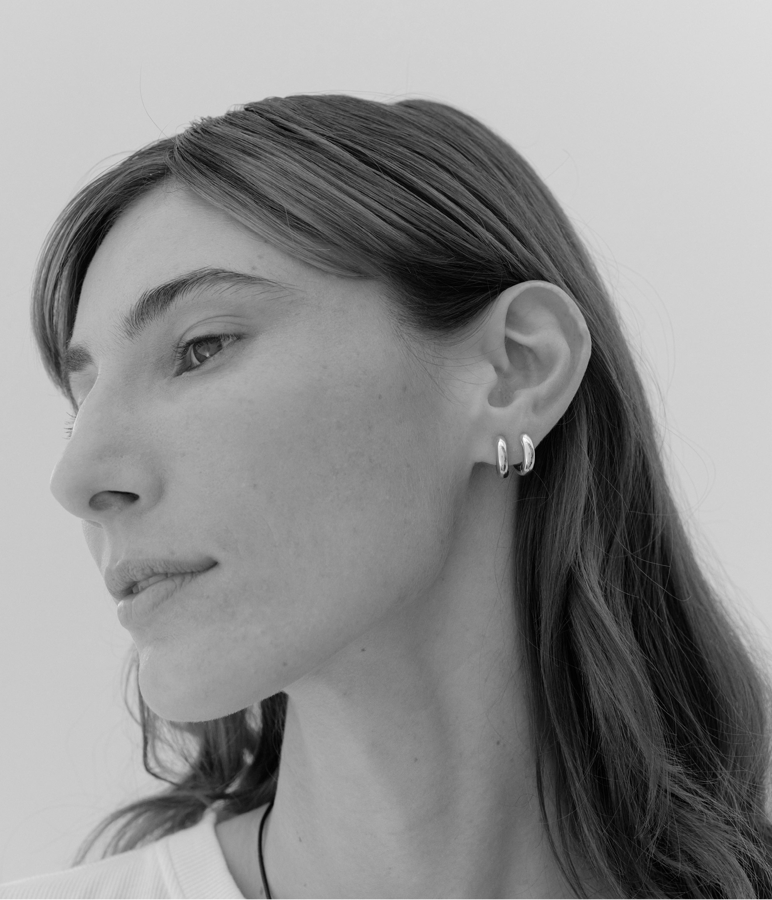 The Anita Huggie Hoop. Gold Vermeil. - Monarc Jewellery