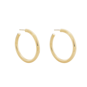 Large Chubbies Hoop Earrings. Gold Vermeil - Monarc Jewellery