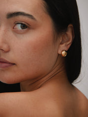 Consero Orb Huggie Earring. Gold Vermeil - Monarc Jewellery