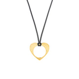 Romeus Cord Tie Necklace. Gold Vermeil
