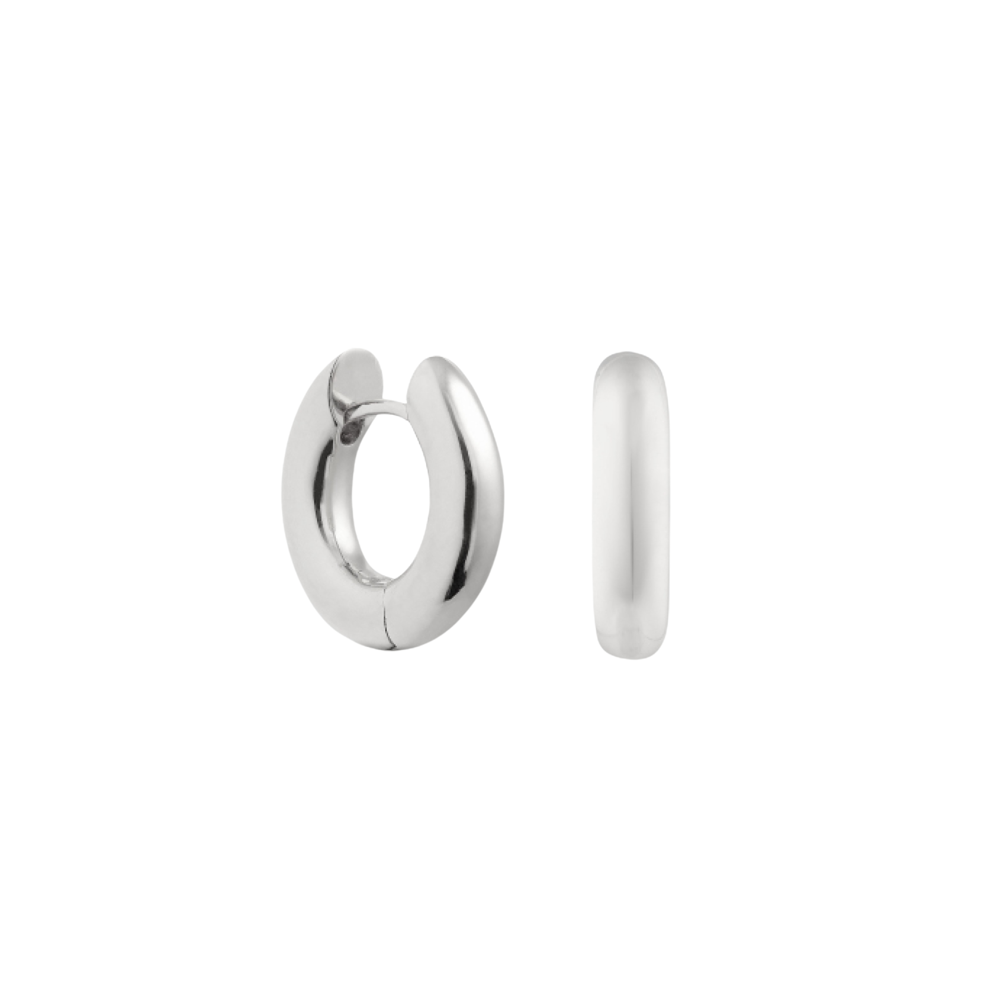 The Anita Huggie Hoop. Sterling Silver - Monarc Jewellery