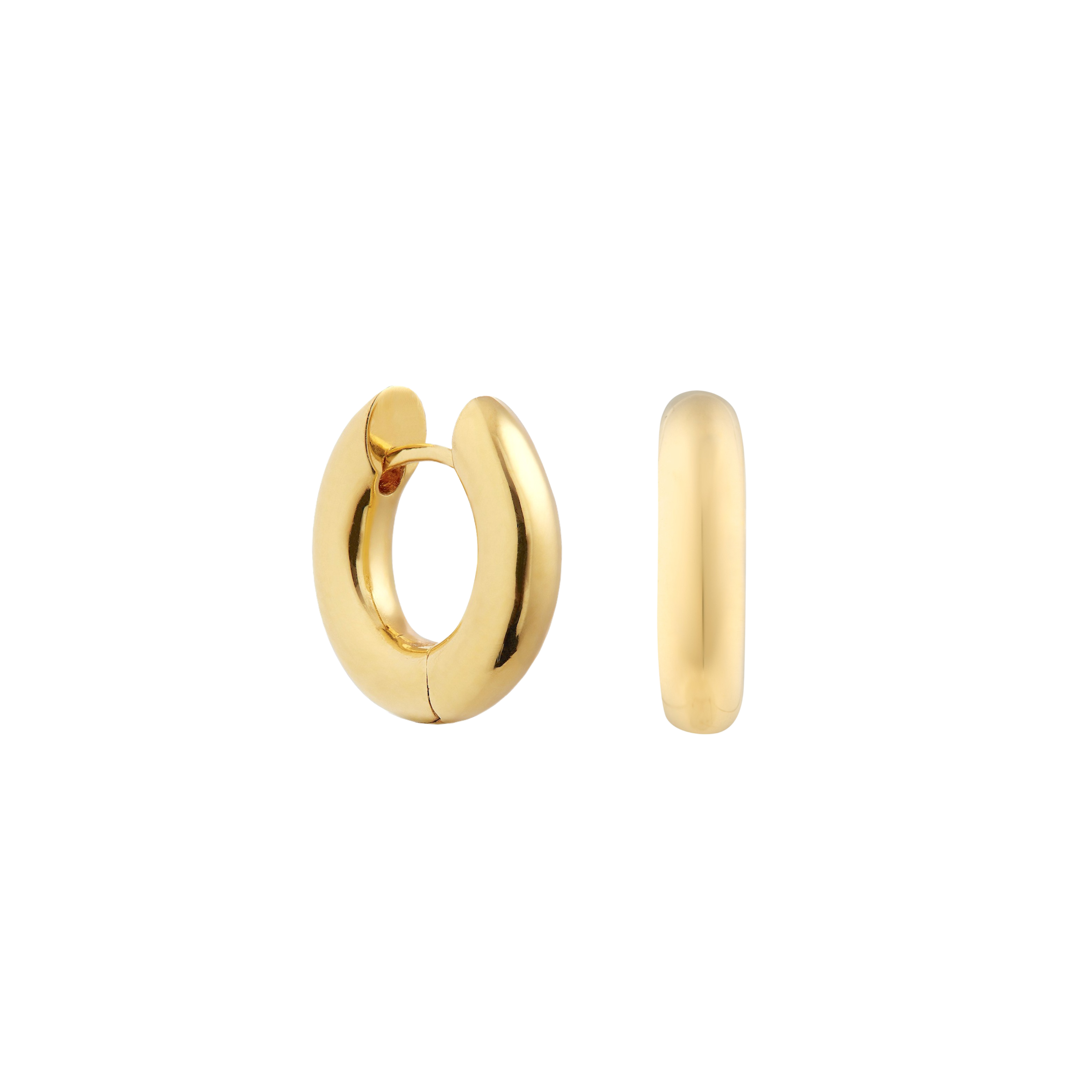 The Anita Huggie Hoop. Gold Vermeil. - Monarc Jewellery