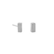 Pillar Stud Earring, Sterling Silver - Monarc Jewellery