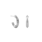 Meadmore Hoop Earrings, Sterling Silver - Monarc Jewellery