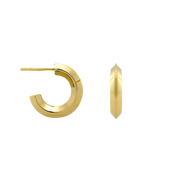 Meadmore Hoop Earrings, Gold Vermeil - Monarc Jewellery