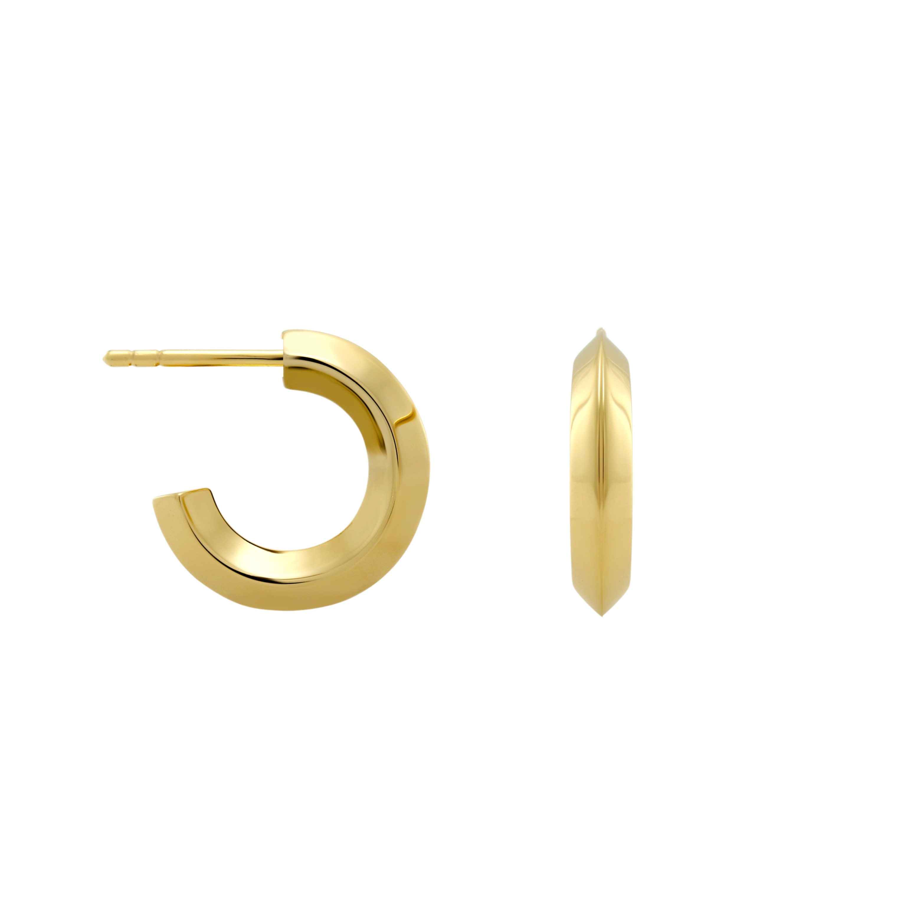 Meadmore Hoop Earrings, Gold Vermeil - Monarc Jewellery