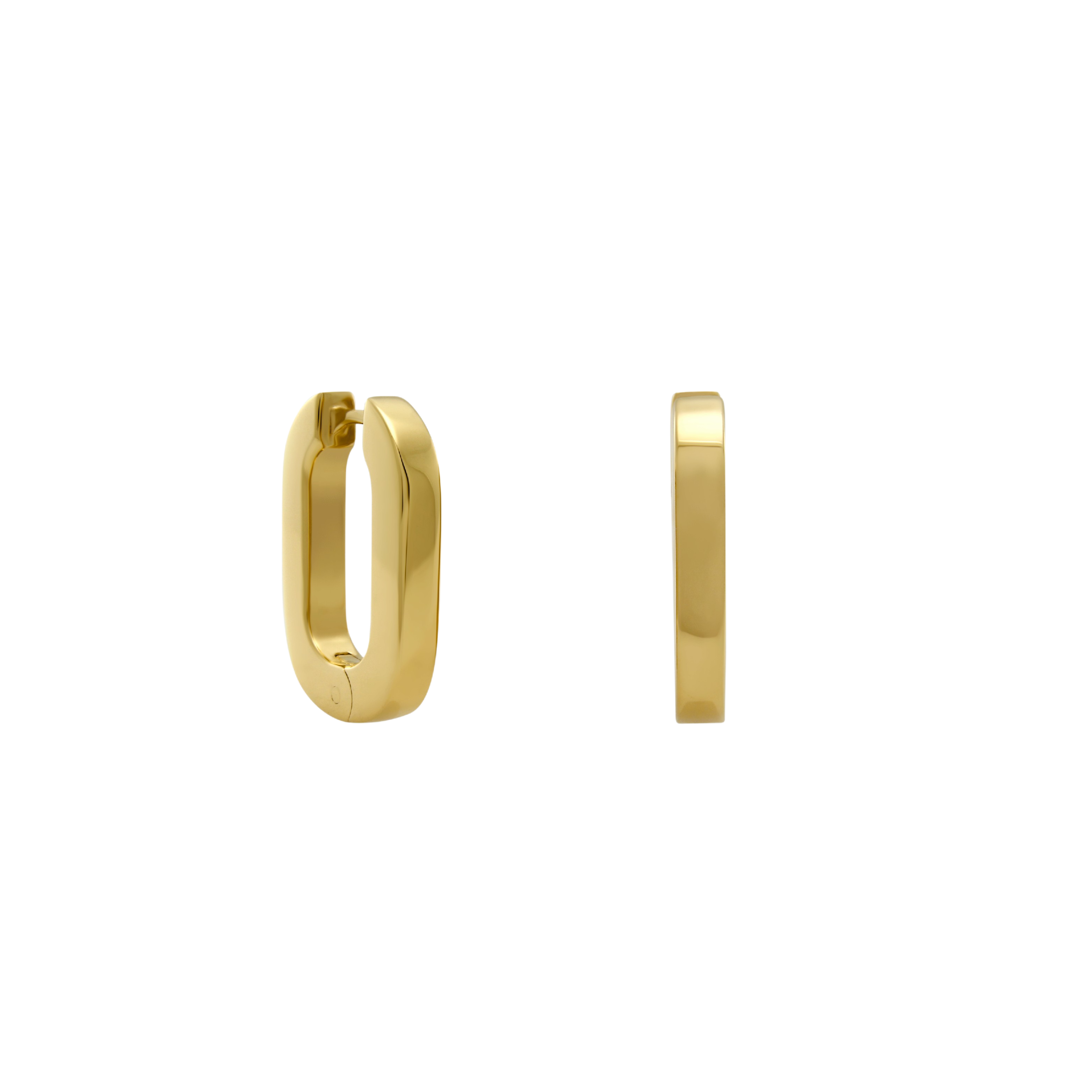 Plump Remie Hoop Earrings, Gold Vermeil - Monarc Jewellery