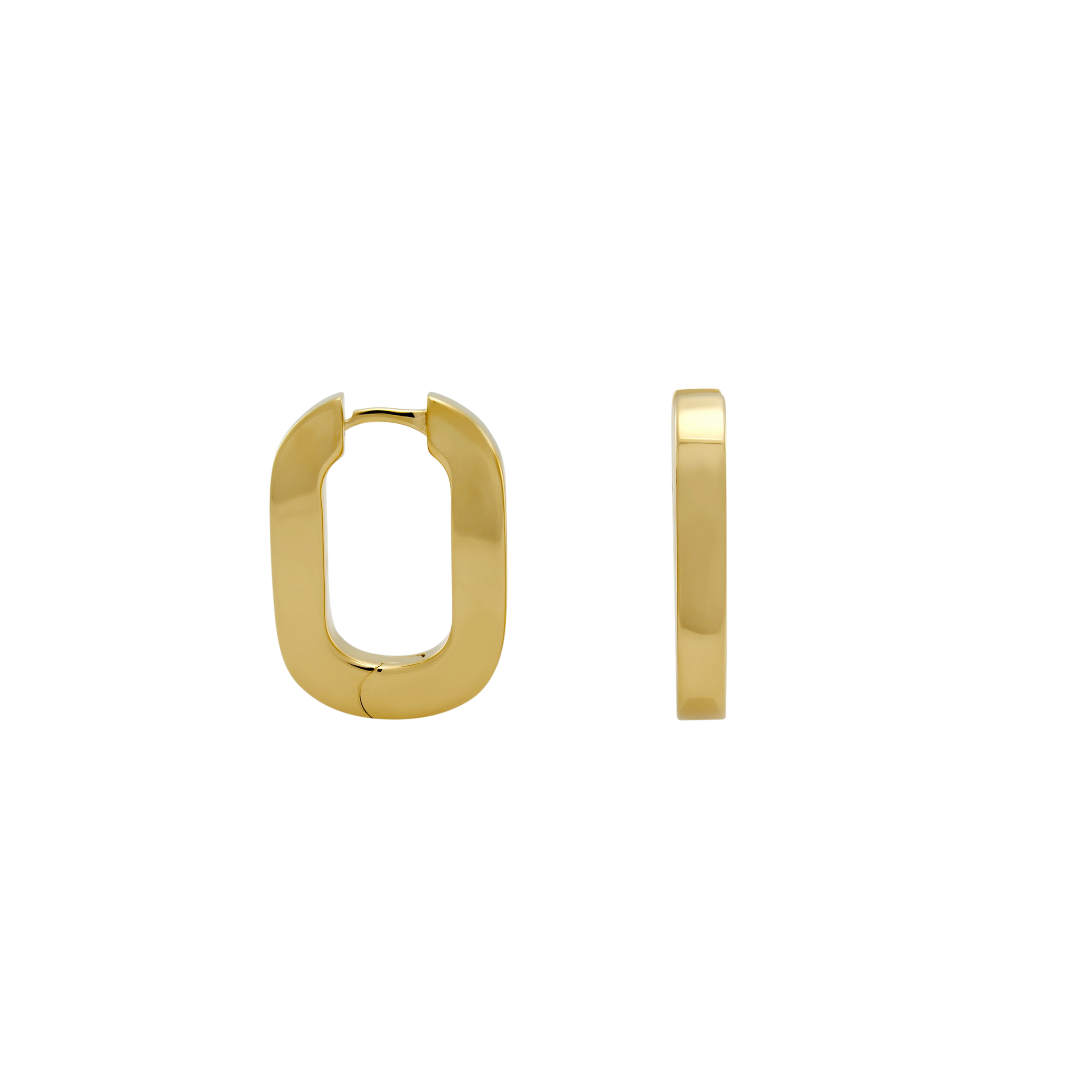 Plump Remie Hoop Earrings, Gold Vermeil