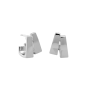 Scala Double Hoop Earrings, Sterling Silver - Monarc Jewellery