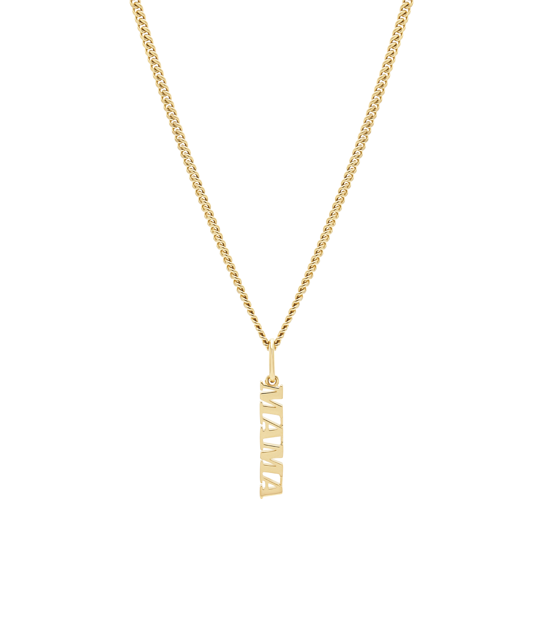 Mama | Māmā Pendant and Necklace. Gold Vermeil
