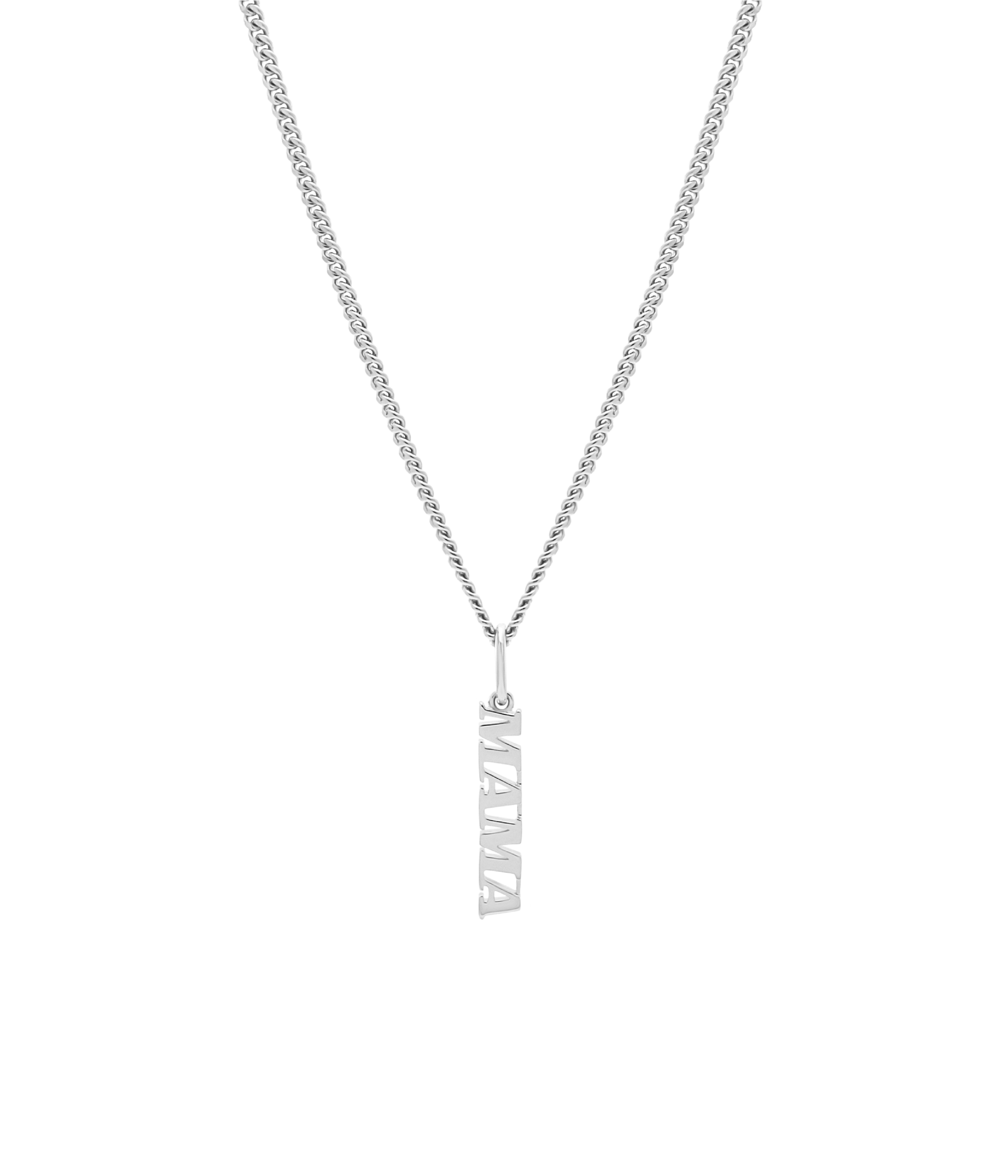 Mama | Māmā Pendant and Necklace. Sterling Silver