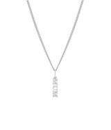 Mum Pendant and Necklace. Sterling Silver