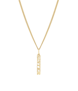 Sister Pendant and Necklace. Gold Vermeil