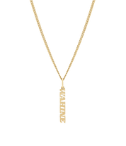 Wahine Pendant and Necklace. Gold Vermeil