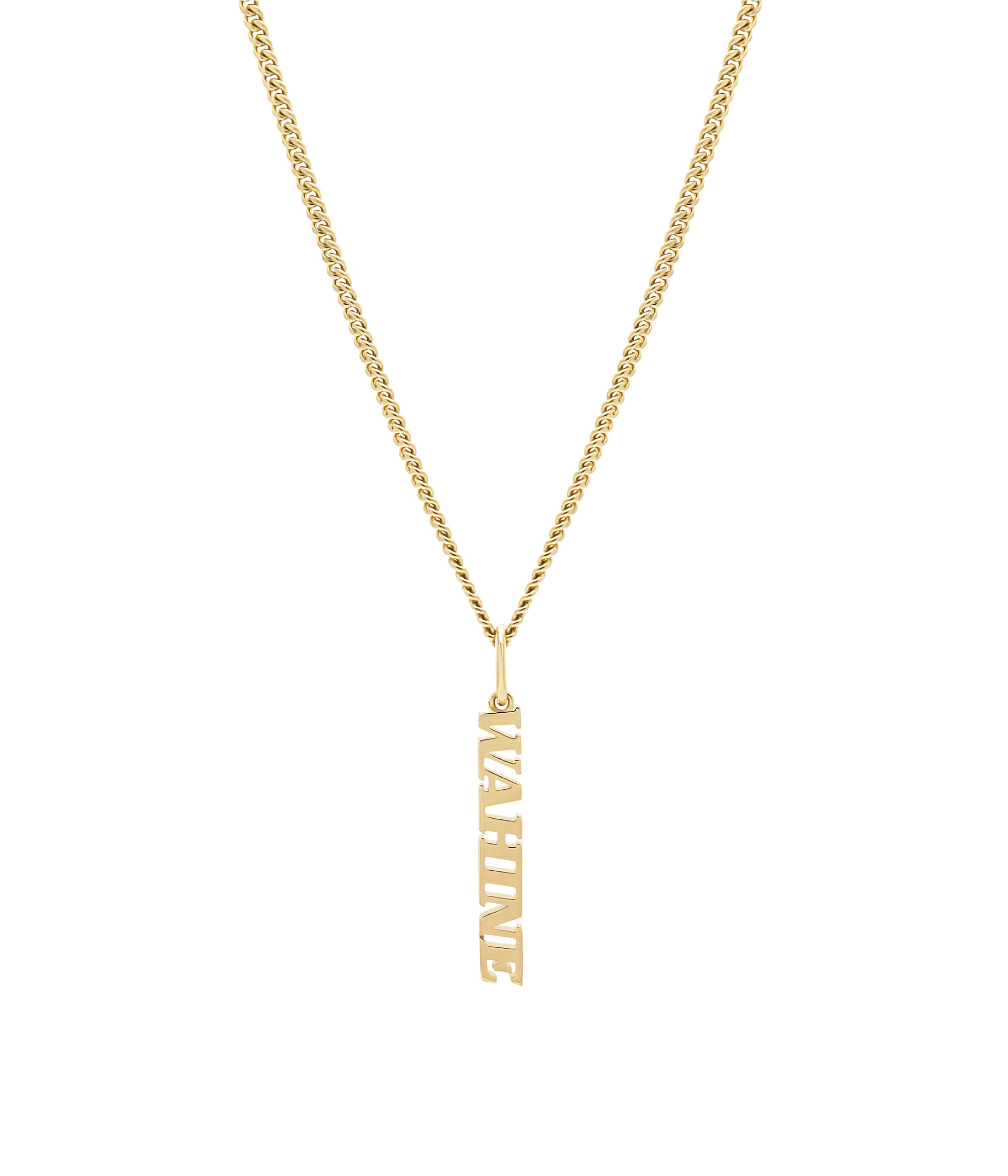 Wahine Pendant and Necklace. Gold Vermeil