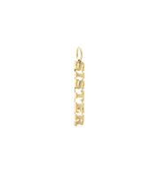 Sister Pendant and Necklace. Gold Vermeil