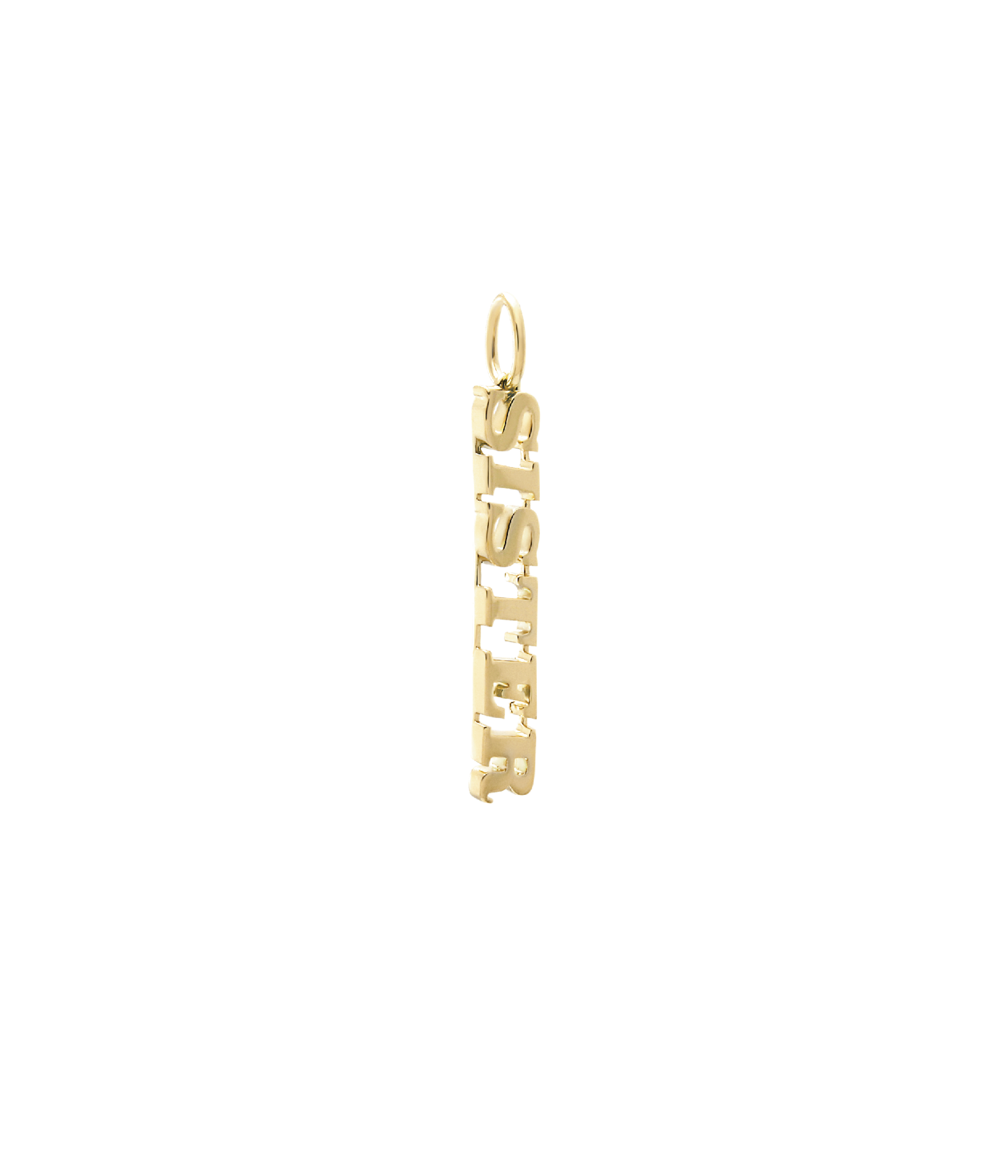 Sister Pendant and Necklace. Gold Vermeil