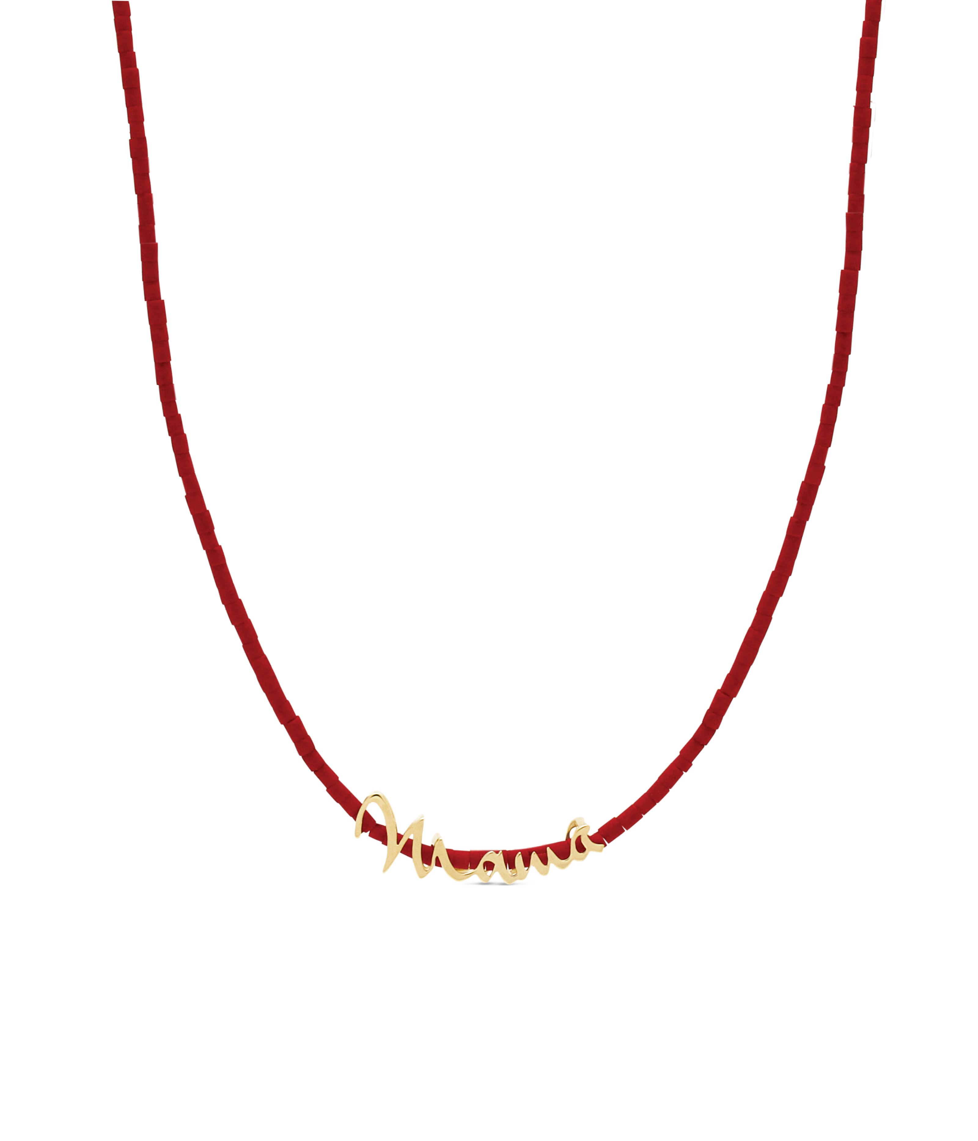 Mama | Māmā Bead Necklace. Gold Vermeil