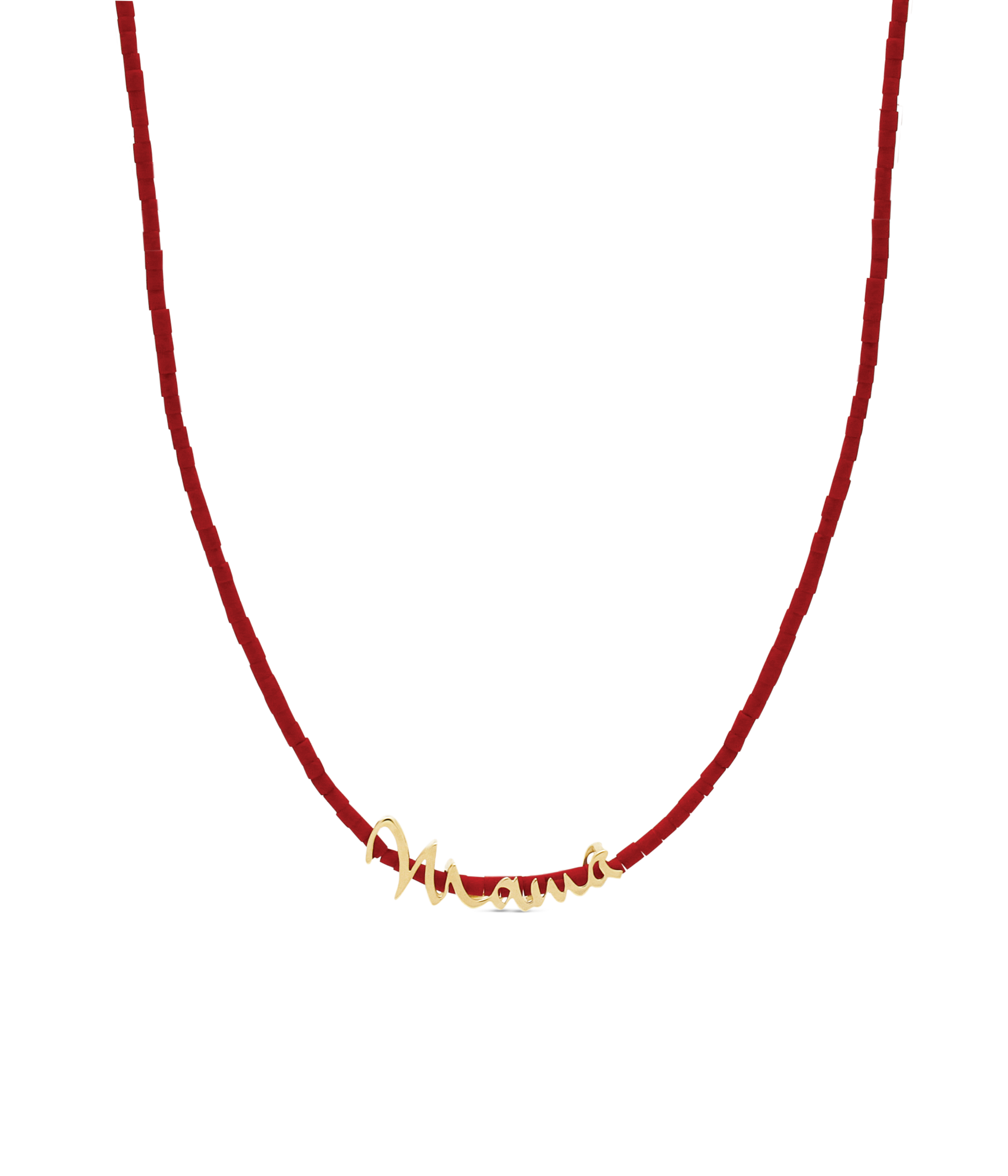Mama | Māmā Bead Necklace. Gold Vermeil