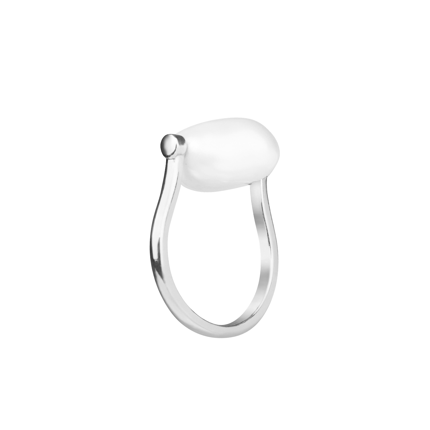 Heirloom Pearl Ring. 9k White Gold - Monarc Jewellery