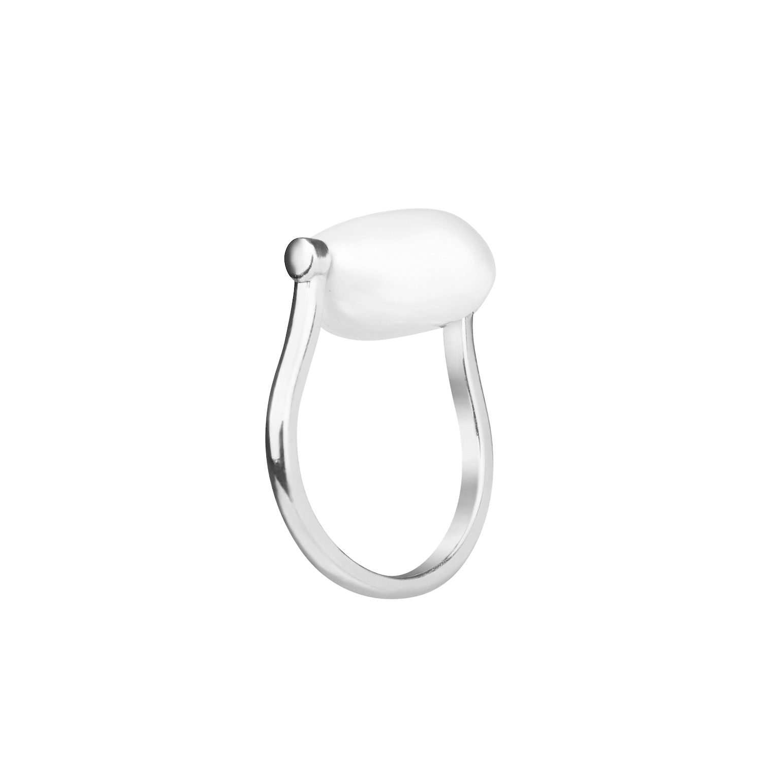 Heirloom Pearl Ring. 9k White Gold