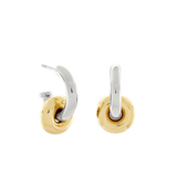 Hermione Hoop Earrings, Two-Tone.