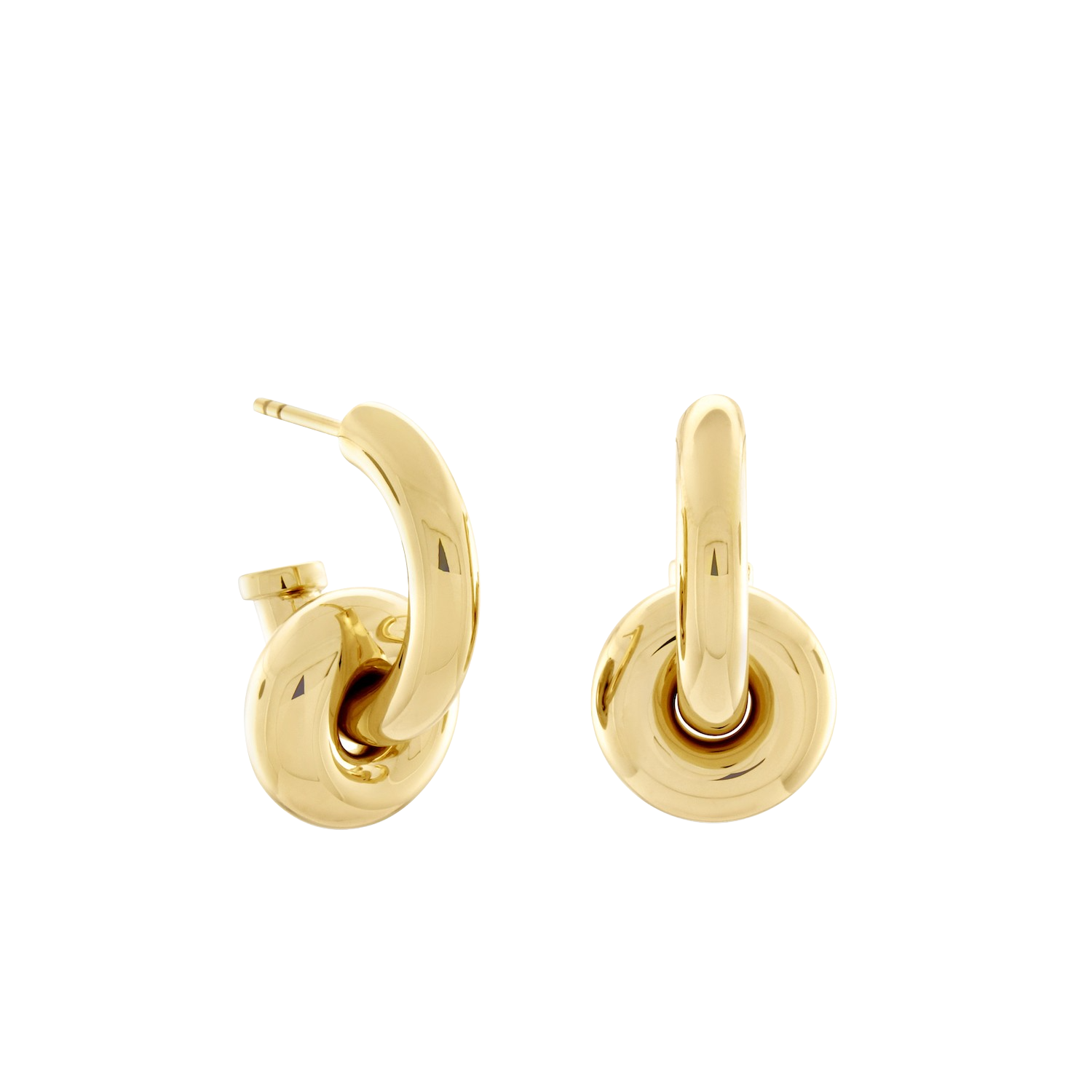 Hermione Hoop Earrings, Gold Vermeil. - Monarc Jewellery
