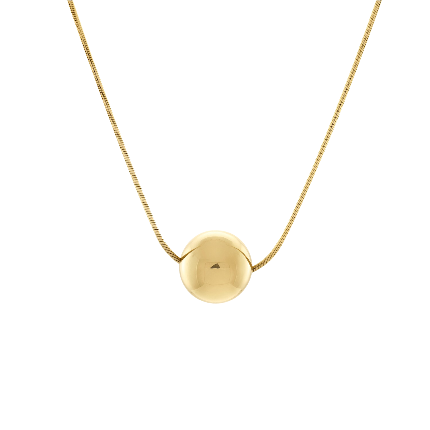 Josephine Orb Necklace, Gold Vermeil - Monarc Jewellery
