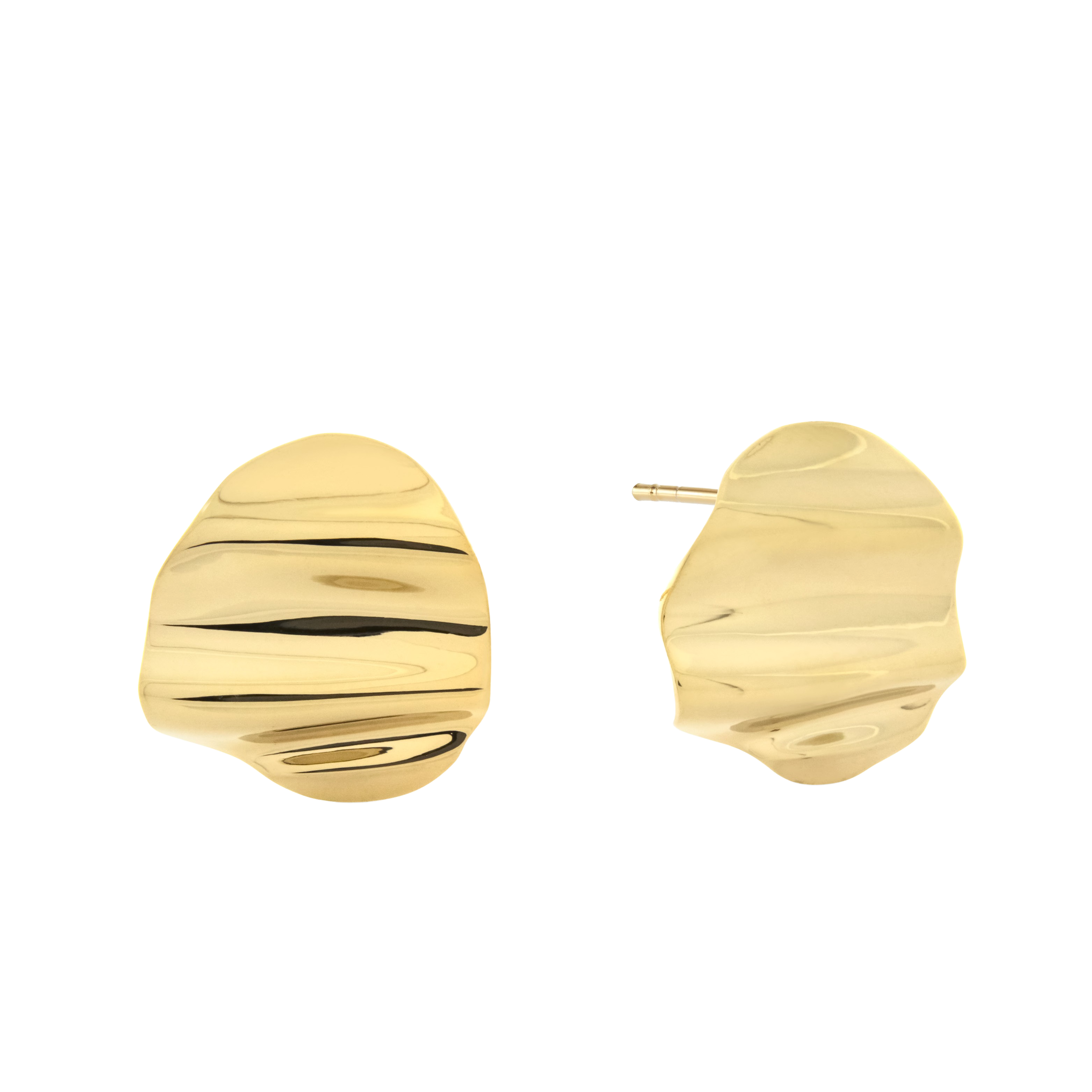L'Eau Earrings. Gold Vermeil. - Monarc Jewellery