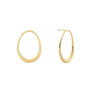L'Ovale Earrings. Gold Vermeil. - Monarc Jewellery