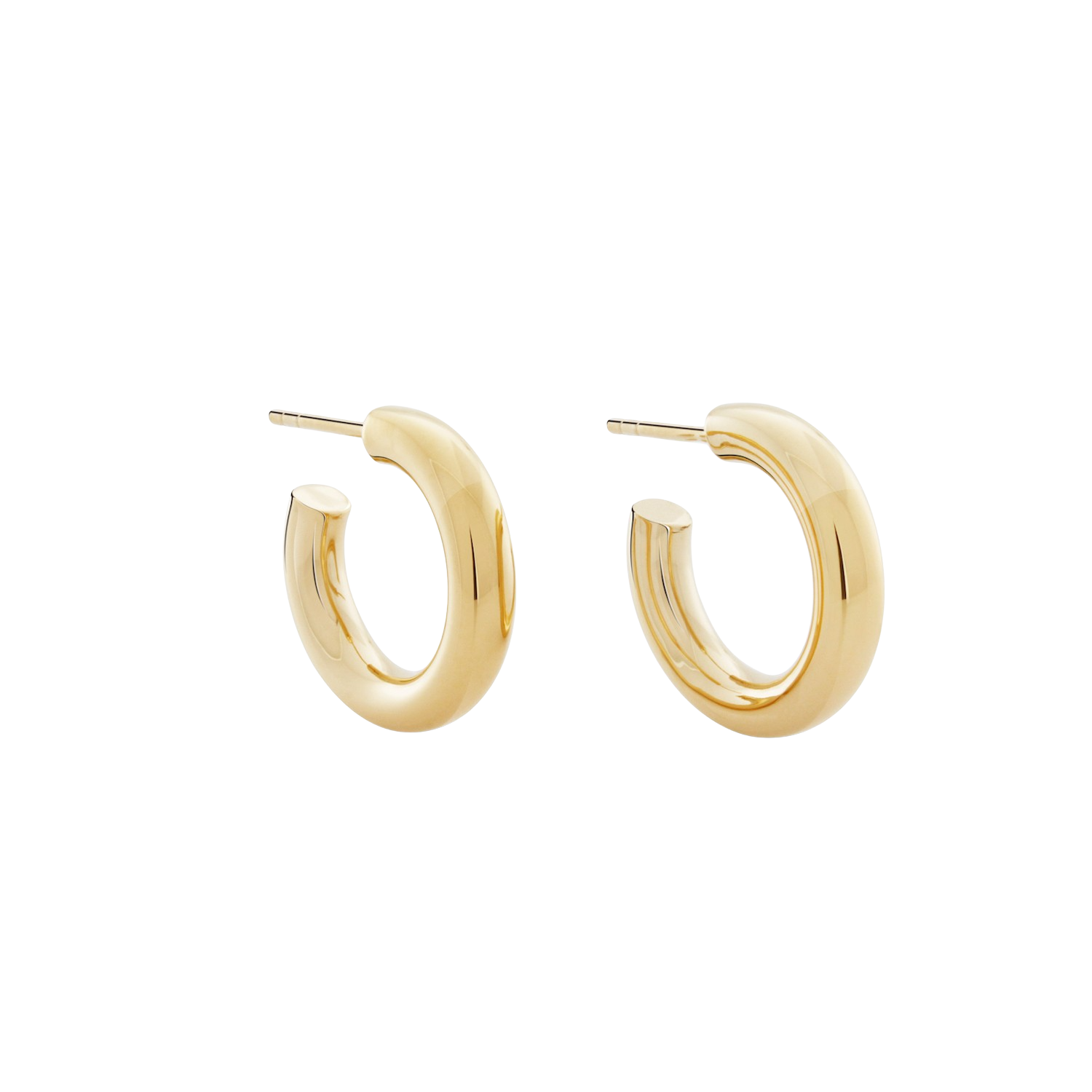 Little Chubbies Hoops. Gold Vermeil. - Monarc Jewellery
