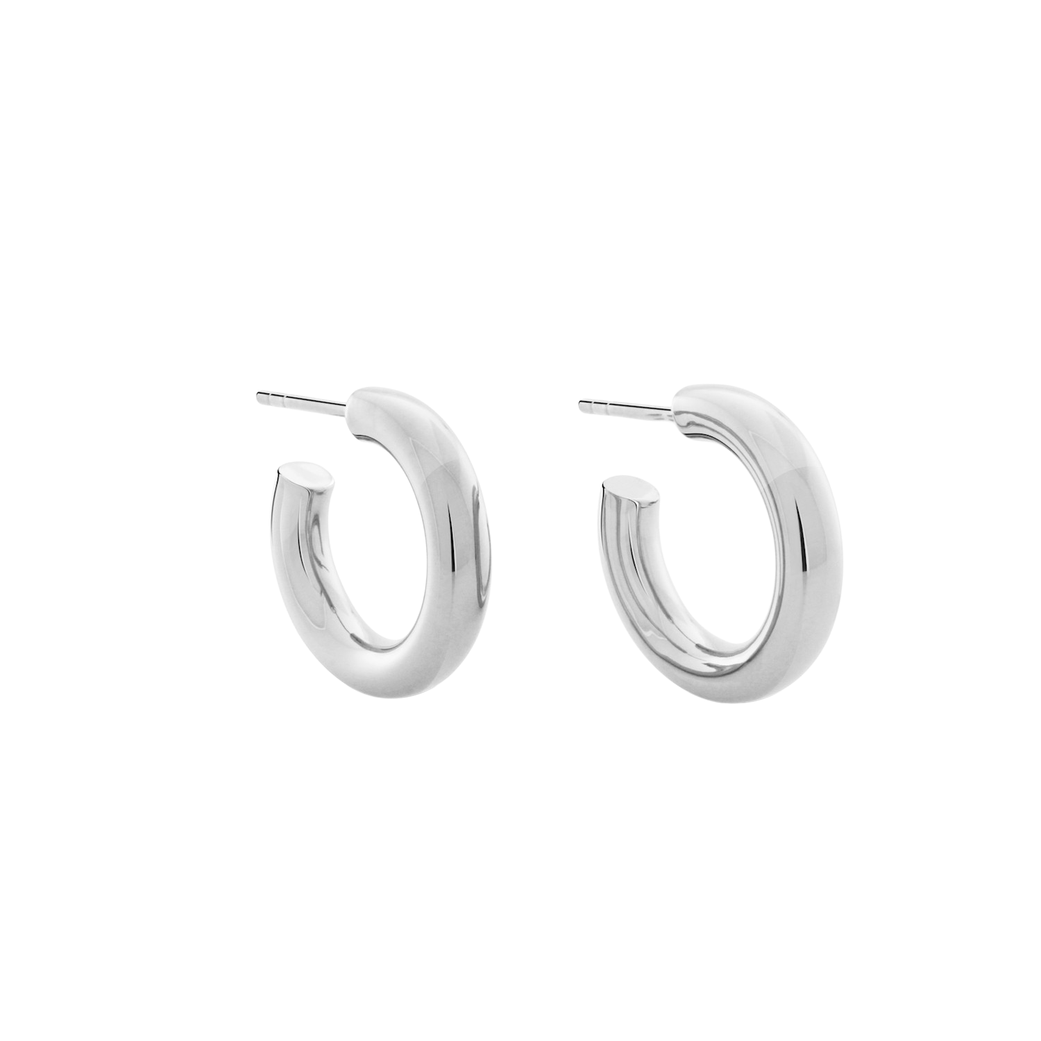 Little Chubbies Hoops. Sterling Silver. - Monarc Jewellery