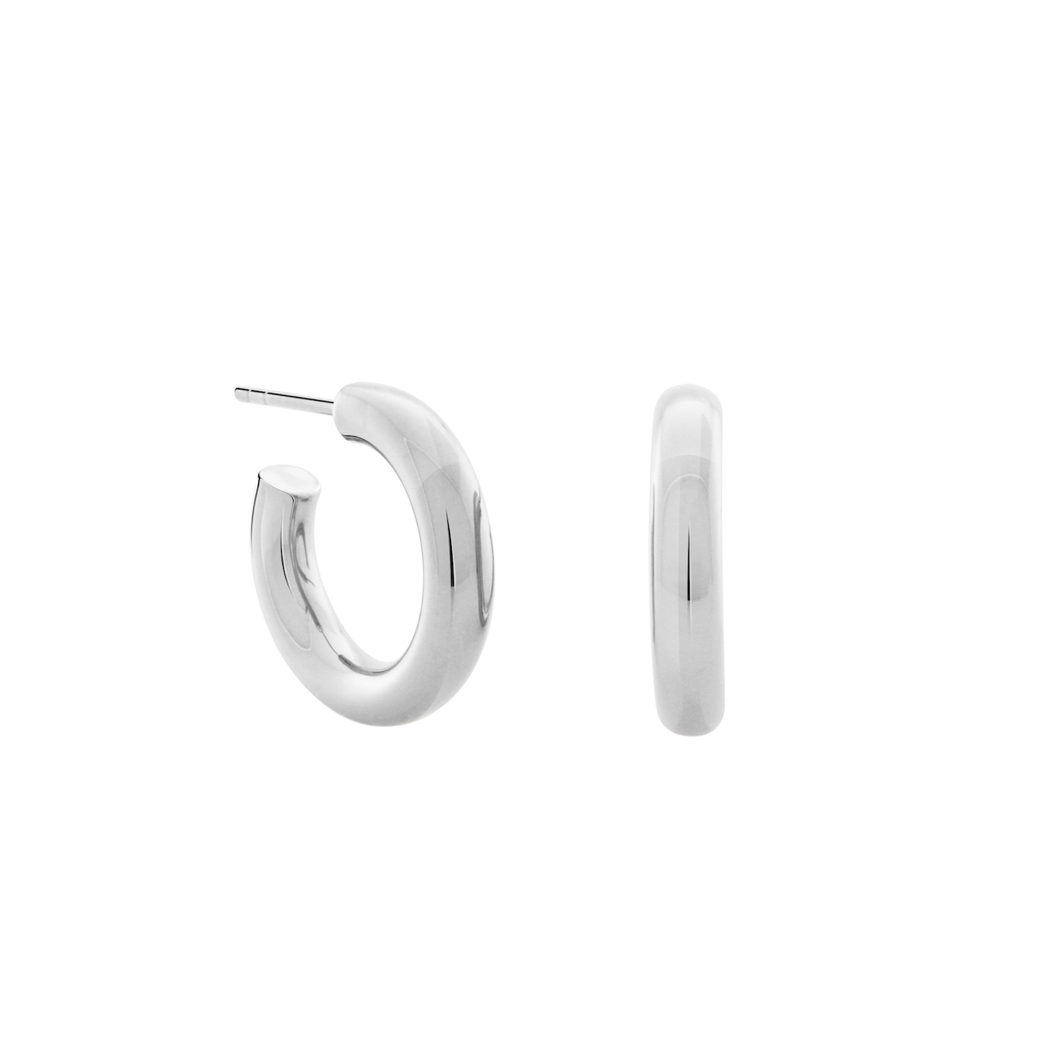 Little Chubbies Hoops, Sterling Silver – Monarc Jewellery