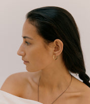 Bloom Hoop Earrings. Gold Vermeil - Monarc Jewellery