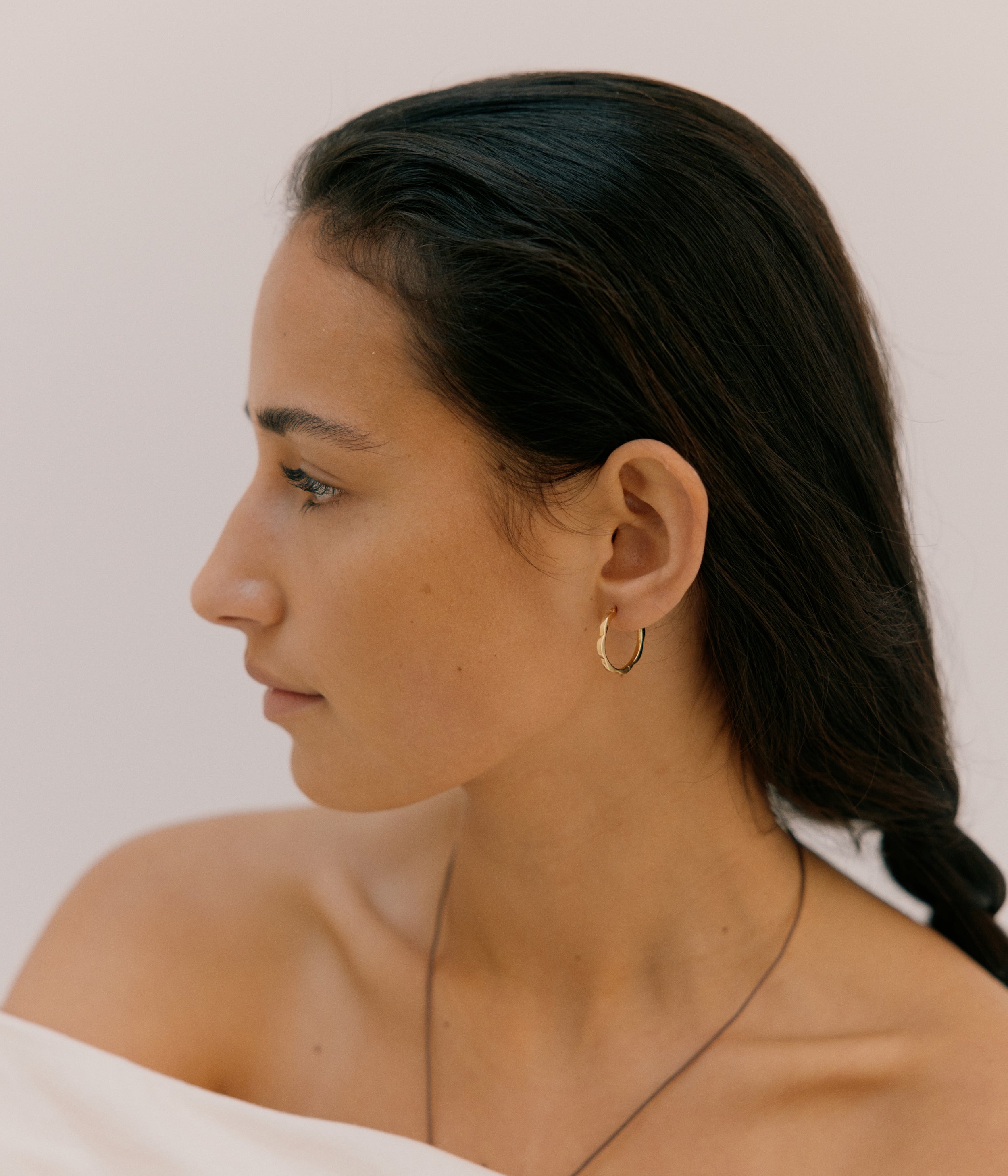 Bloom Hoop Earrings. Gold Vermeil - Monarc Jewellery