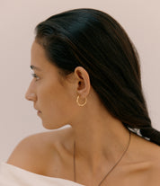 Bloom Hoop Earrings. Gold Vermeil - Monarc Jewellery