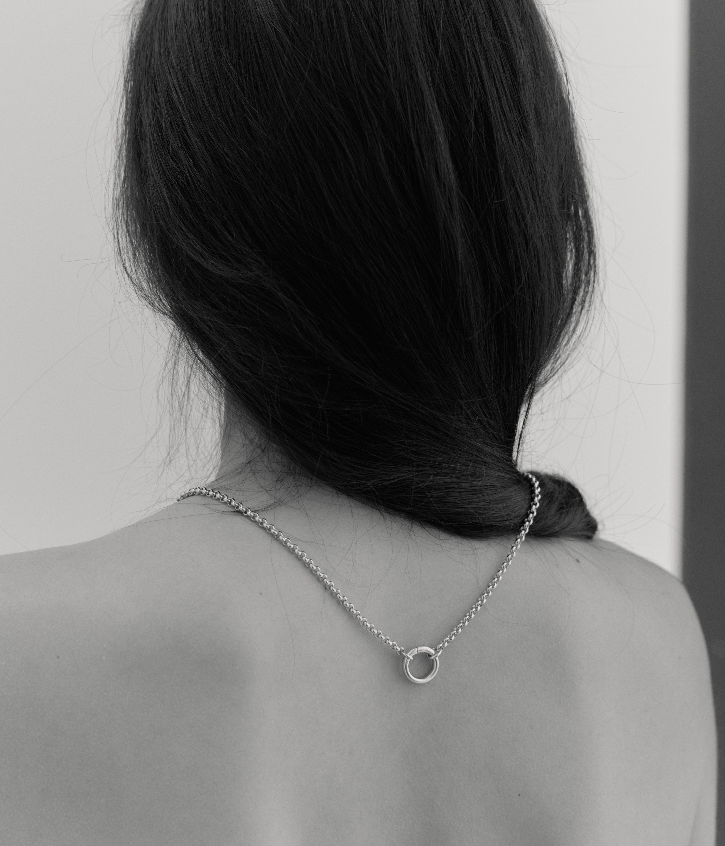 Cor Chain Necklace. Silver.