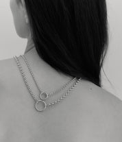 Cor Chain Necklace. Silver. - Monarc Jewellery