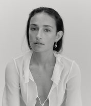 Oura Link Hoop Earring. Silver - Monarc Jewellery